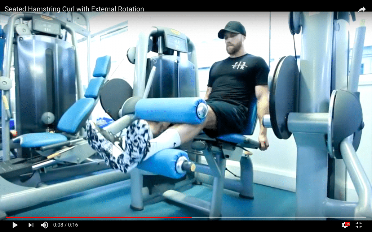 The Seated Hamstring Curl by Dan Bernardin Football SCR